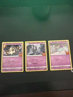 Three Halloween 2020 Pokemon Cards Duskull,dusclops,sinistea - Image 1