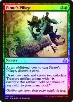 Pirate's Pillage FOIL Rivals of Ixalan NM Red Uncommon MAGIC MTG CARD ABUGames - Image 1