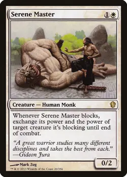 Serene Master Commander 2013 PLD White Rare MAGIC THE GATHERING CARD ABUGames - Image 1