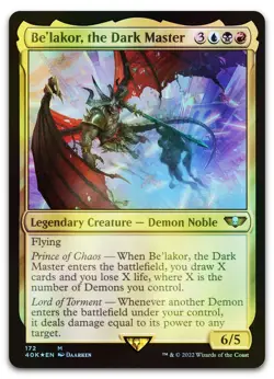 Be'lakor, the Dark Master #172 (Foil) (NM) Warhammer 40,000 40K Magic MTG - Image 1