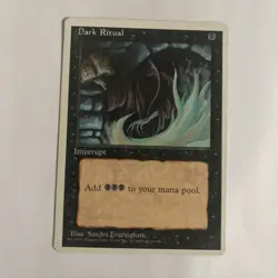 MTG Dark Ritual Fourth Edition Regular MP Free Shipping - Image 1