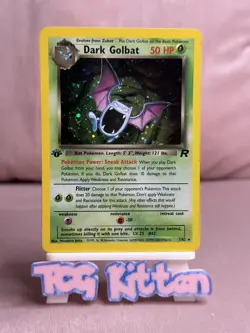 Dark Golbat 7/82 1st Edition Holo Rare Team Rocket 2000 - Pokemon - TCGKITTEN - Image 1