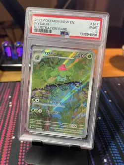 2023 POKEMON MEW EN-151 ILLUSTRATION RARE #167 IVYSAUR PSA 9 - Image 1