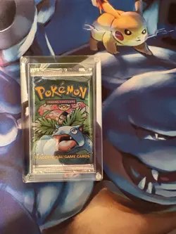 Pokemon Base Set Unlimited Booster Pack Venusaur Heavy English - Image 2