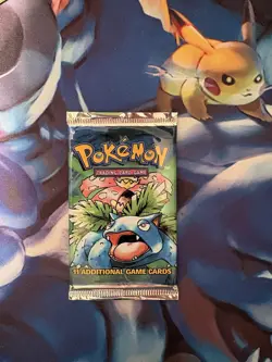 Pokemon Base Set Unlimited Booster Pack Venusaur Heavy English - Image 3