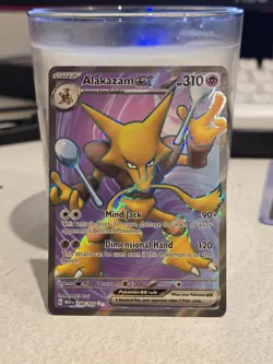 Pokemon TCG Alakazam ex 188/165 Holofoil Ultra Rare SV: Scarlet & Violet 151 - Image 1