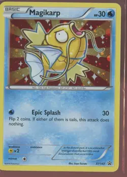 2016 POKEMON XY BLACK STAR PROMO SHINY MEGA GYARADOS #XY143 MAGIKARP NM - Image 1