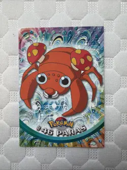 Paras #46 Pokemon 1999 Topps TV Animation Edition Series 1 GREEN Logo - Image 1
