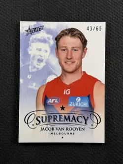 AFL Cards Select 2024 /65 Jacob Van Rooyen Supremacy Melbourne Demons - Image 1
