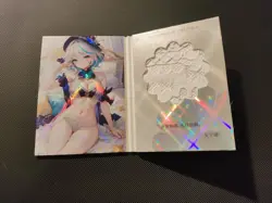 Furina Genshin Impact Bi-Fold Goddess Story TCG Holo Material Anime Card - Image 3