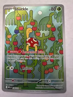 Pokemon Mega Evolution SHUCKLE 136/132 Illustration Rare Card MINT-NM - Image 1