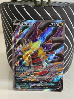 Pokemon Giratina v Full Art Ultra Rare TCG Card SWSH Lost Origin 185/196 - Image 1
