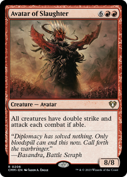Avatar of Slaughter FOIL Commander Masters NM Creature Rare MAGIC CARD ABUGames - Image 1