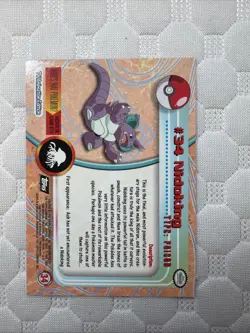Nidoking #34 - Blue Logo - Non-Holo - SERIES 1 - TOPPS POKEMON CARD - HP - Image 2