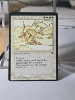 1X MTG Elder Land Wurm Legends Miscut Error Free Ship MP - Image 1