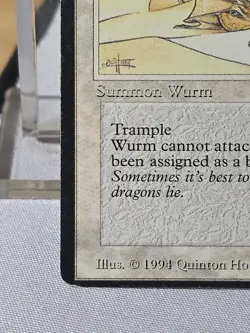 1X MTG Elder Land Wurm Legends Miscut Error Free Ship MP - Image 5