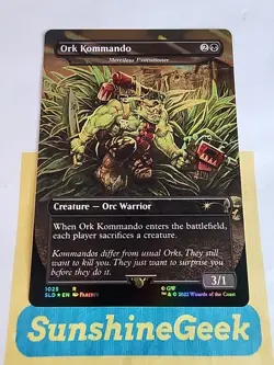 Ork Kommando - Merciless Executioner (Borderless) Secret Lair Drop Foil - Image 1