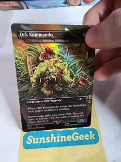 Ork Kommando - Merciless Executioner (Borderless) Secret Lair Drop Foil - Image 2