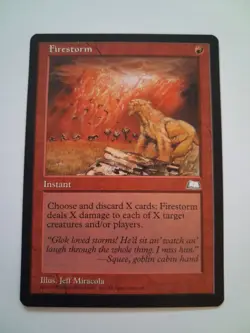 Firestorm LP / MP MTG Magic the Gathering Weatherlight - Image 1