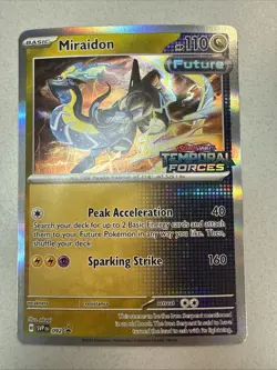 Miraidon Temporal Forces Stamp Prerelease SVP 092 Promo Pokemon NM Fast Shipping - Image 1