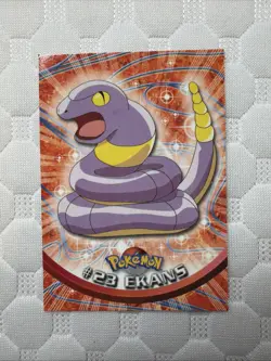 EKANS #23 - BLUE Logo - NON-HOLO - SERIES 1 - TOPPS Pokemon Card - Image 1