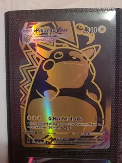 Pokemon TCG Pikachu VMAX Gold Card TG29/TG30 - Image 1