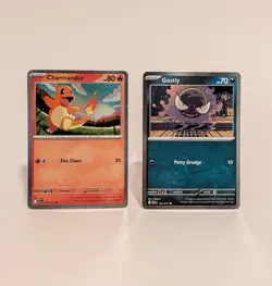 Pokemon TCG Ascended Heroes Charmander 020/217 & Gastly 123/217 Cosmo Holo Promo - Image 1