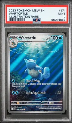 PSA 9 Wartortle 171/165 Holo Scarlet & Violet 151 Series POKEMON Card - Image 1