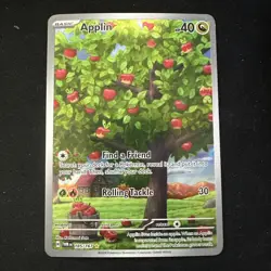 Applin 185/167 Twilight Masquerade Pokemon TCG Illustration Card Sv06 - Image 1