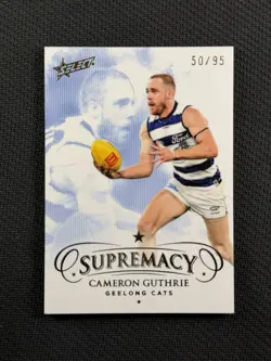 AFL Cards Select 2024 /95 Cameron Guthrie Supremacy Geelong Cats - Image 1