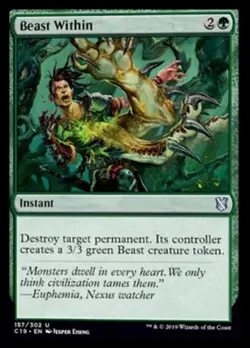 4x Beast Within NM-Mint, English Commander 2019 MTG Magic - Image 1