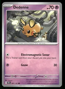 2024 Scarlet & Violet Series - Surging Sparks Dedenne Common #87 - Image 1