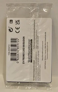 Pokemon Miraidon 121/162 Cosmos Holo (Best Buy) Temporal Forces Stamped - Sealed - Image 2