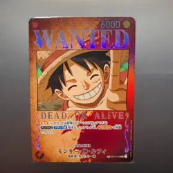 ONE PIECE Card Game Monkey D. Luffy ST01-012 SR SP Wanted Mighty Enemies - Image 1