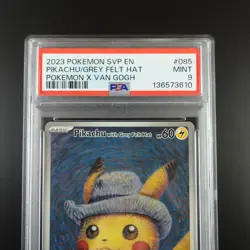 PSA 9 Pikachu with Grey Felt Hat SVP 085 Pokemon Van Gogh Graded Card - Image 2