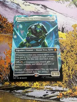 Leonardo, the Balance - Borderless Teenage Mutant Ninja Turtles MTG - Image 2