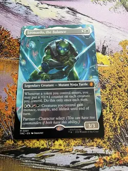 Leonardo, the Balance - Borderless Teenage Mutant Ninja Turtles MTG - Image 3