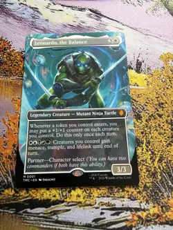 Leonardo, the Balance - Borderless Teenage Mutant Ninja Turtles MTG - Image 4