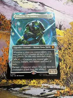 Leonardo, the Balance - Borderless Teenage Mutant Ninja Turtles MTG - Image 5