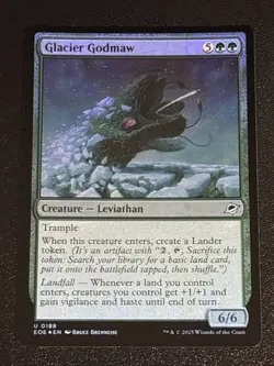 MTG Edge of Eternities Glacier Godmaw Foil 0188 NM - Image 1