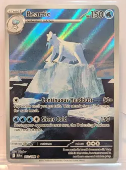 Pokemon TCG Beartic Illustration Rare Black Bolt Near Mint Condition 110/086 - Image 1