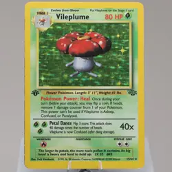 Pokemon TCG - Vileplume 15/64 Jungle Holo Rare 1st Edition WOTC 1999 - PL - Image 2