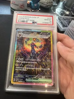 PSA 10 - Umbreon ex 217/187 SAR Terastal Festival - Japanese Pokemon - Image 4