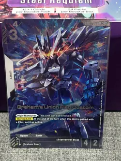Gundam TCG Graham's Union Flag Custom LR+ GD03-069 Alt Art Card Game CCG English - Image 1