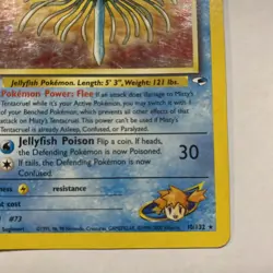 Pokemon TCG Misty's Tentacruel Holo Rare Card 10/132 Gym Heroes - Image 4