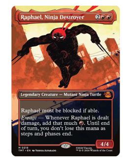 Raphael, Ninja Destroyer - Borderless Teenage Mutant Ninja Turtles MTG - Image 1