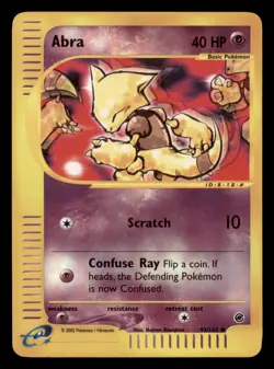 Lightly Played Abra 93/165 Reverse Holo Expedition Base Set Common - Image 1