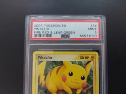 Pokemon - Pikachu Fire Red & Leaf Green 74/112 2004 Pokemon EX PSA 9 - Image 2