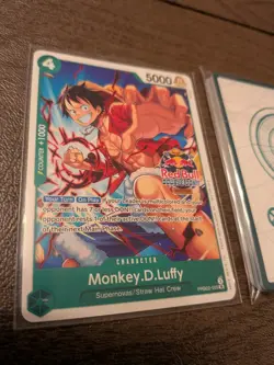 One Piece TCG Red Bull Double Don Set SEALED + Monkey D. Luffy Promo Card - Image 3