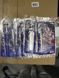 One Piece TCG The Azure Sea’s Seven OP-14 Sleeved Booster Pack Lot Of 8 Sealed - Image 2